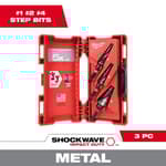 SHOCKWAVE Impact Duty 3 Piece Step Bit Kit