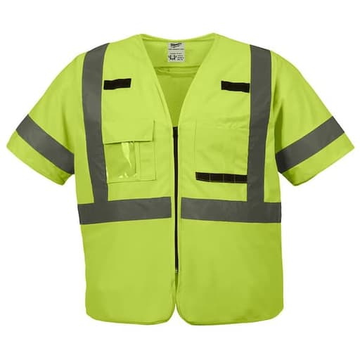 Class 3 High Visibility Yellow Safety Vest - 2XL/3XL