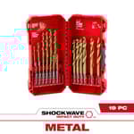 SHOCKWAVE Impact Duty RED HELIX Titanium Metric Drill Bit Set
