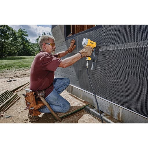 Corded Pneumatic 16-Gauge 1 in. Crown Lathing Stapler