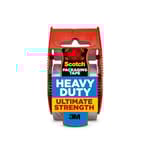 Heavy Duty Shipping Packaging Tape, 1.88" x 27.7 yd, Great for Packing, Shipping & Moving, Clear, 1 Dispensered Roll
