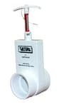 2201X PVC Unibody Gate Valve, Silver, 2" Slip w/Gate Keeper