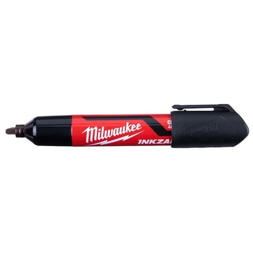 INKZALL Large Chisel Tip Black Marker