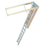 Attic Ladder Foldable, 350-pound Capacity, 22.5" x 63", Multi-Purpose Aluminium Extension, Lightweight and Portable, Fits 9.5'-12' Ceiling Heights, Convenient Access to Your Attic Standard