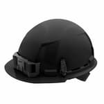 Black Front Brim Hard Hat with 4pt Ratcheting Suspension