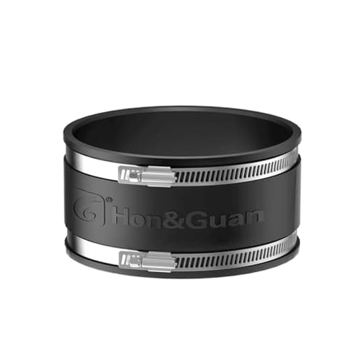 8 Dust Collection Fittings Rubber Noise Reduction Clamp for 8 Inch PVC Pipe/HVAC Inline Duct Fans and Carbon Filters/Duct Reducer