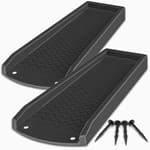 2 Pack Downspout Splash Block, NAACOO 24" Rain Gutter Downspout Extensions/Extender with 4pc Fixing Nails, Drainage to Protect House Foundations