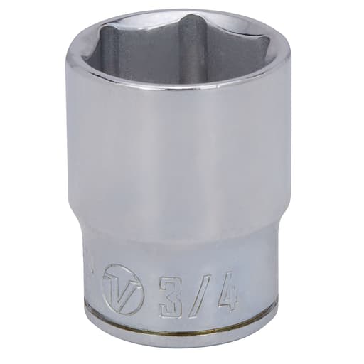 3/8 Dr 6-Point Shallow Socket 3/4