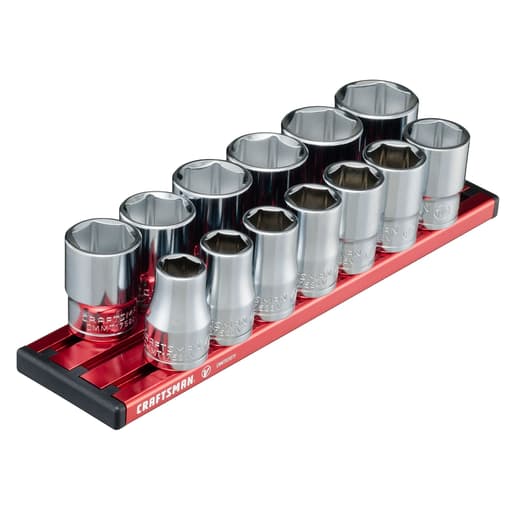 V-Series 1/2 in Drive Metric 6-Point Socket Set