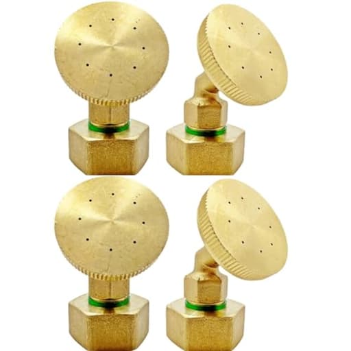 Misting Nozzle,Heavy Duty Garden Hose Mister Nozzle, Adjustable Water Spray Pattern From Powerful Jet To Mist,Ideal For Misting Delicate Plants