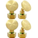 Misting Nozzle,Heavy Duty Garden Hose Mister Nozzle, Adjustable Water Spray Pattern From Powerful Jet To Mist,Ideal For Misting Delicate Plants