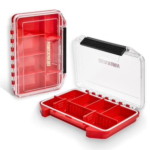 IPX4 Waterproof Small Storage Parts Organizer, Small Parts Case with Removable Dividers, Screwdriver Bit Set Box