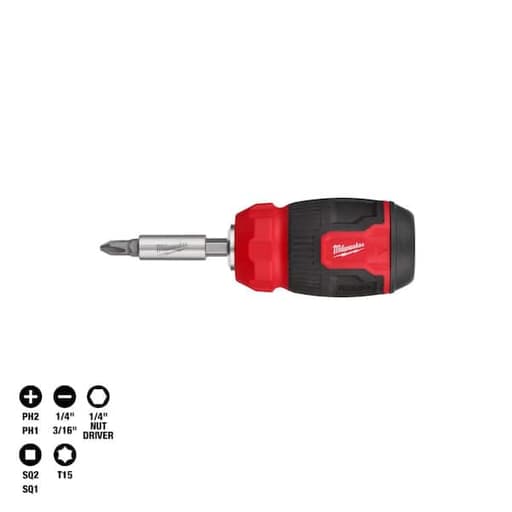 8-in-1 Compact Multi-Bit Screwdriver
