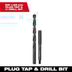 M8 1.25 mm Straight Flute Plug Tap & H Drill Bit