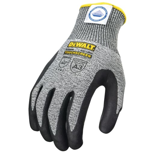 DeWalt Touchscreen Cut Gloves With Dyneema Diamond Technology DPGD809L DeWalt Touchscreen Cut Gloves With Dyneema Diamond Technology DPGD809L