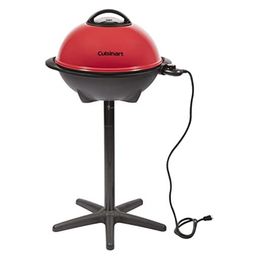Indoor/Outdoor Electric Grill, 2-in-1 Portable BBQ with Nonstick Cooking Surface, Electric Grill Outdoor with Adjustable Heat, Stand/Tabletop Options for Cookouts, Barbecues, Small Spaces
