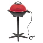 Indoor/Outdoor Electric Grill, 2-in-1 Portable BBQ with Nonstick Cooking Surface, Electric Grill Outdoor with Adjustable Heat, Stand/Tabletop Options for Cookouts, Barbecues, Small Spaces