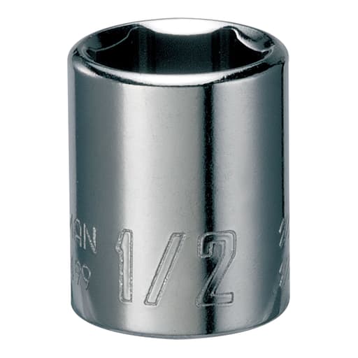 1/4 Dr 6-Point Shallow Socket 12