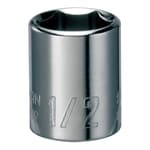 1/4 Dr 6-Point Shallow Socket 12