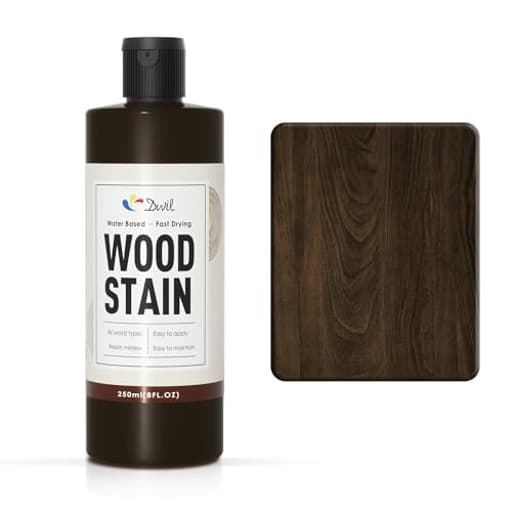 Water Based Wood Stain - Multiple Finishes, Fast Drying, Indoor and Outdoor Furniture, Wood Paneling, Cabinets and More, Low Odor ＆ Non-Toxic