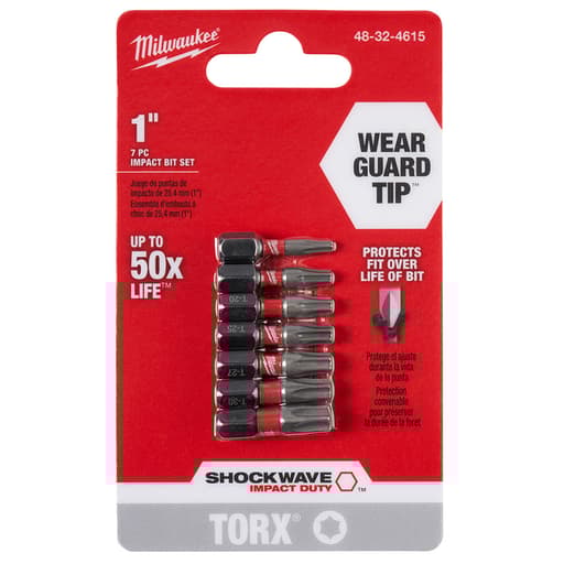 Shockwave Torx Insert Bit Set - 7PC