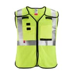 AR/FR Cat. 1 Class 2 Breakaway High Visibility Yellow Mesh Safety Vest - L/XL
