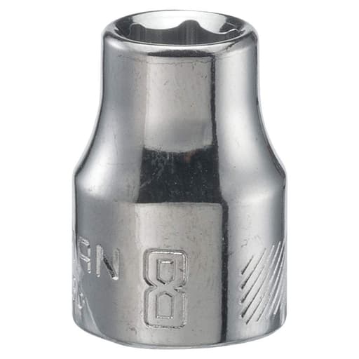 3/8-in Drive 8mm 6 Point Shallow Socket