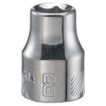 3/8-in Drive 8mm 6 Point Shallow Socket