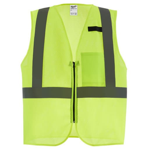Class 2 High Visibility Mesh One Pocket Safety Vest