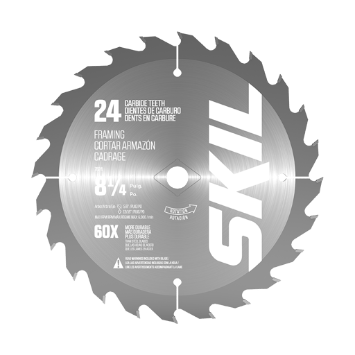 8-1/4 in. 24-tooth carbide tipped circular saw blade, 10-pack