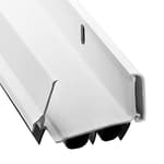 , Patent Pending, Adjustable Double Bubble Door Sweep, Draft Stopper, Under Door Seal for Exterior Doors, 1 3/4" x 36", White