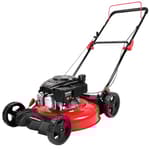 21 in. Gas Lawn Mower with 144cc OHV Engine, 2-in-1 Push Mower with Mulching & Side-Discharge