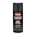 Fusion All-In-One Adhesive Spray Paint for Indoor/Outdoor Use, 12 oz, Black