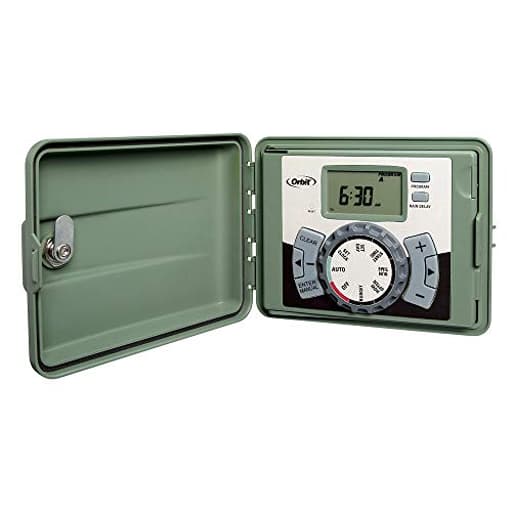 57894 4-Station Outdoor Swing Panel Sprinkler System Timer