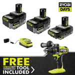 18V ONE+ Lithium High Performance Starter Kit with Free HP Brushless 1/2" Hammer Drill