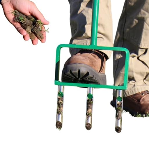 - The Original Hollow Tine Lawn Aerator Tool - 42 Inch Core Aerator and Grass Aeration Tool Lawn Tools - Stainless Steel Manual Lawn Aerator Plug Aerator and Aerator Lawn Tool