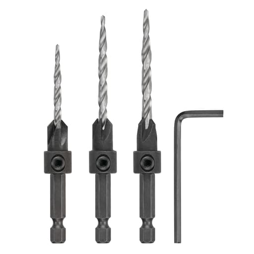 3 Pc. Countersink Set (#6, #8, #10)