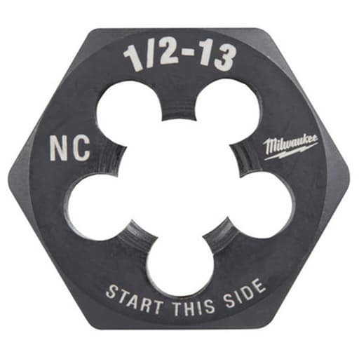 1/2"-13 NC 1-Inch Hex Threading Die