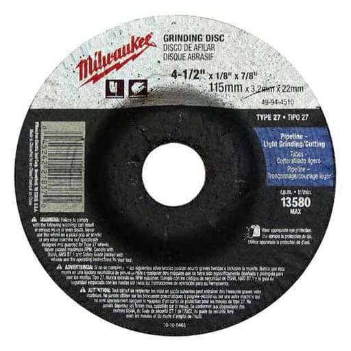 5" x 1/8" x 7/8" Grinding Wheel (Type 27)