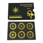 6 Golden EMF Stickers Blocker Neutralize Protection for Cell Phones case and Electronic Devices WiFi 5G
