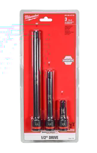3PC SHOCKWAVE Impact Duty™ 1/2" Drive Extension Set