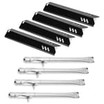 Grill Replacement Parts for Outdoor Gourmet 4 Burner GR2215120-OG-00 Gas Grill, 15" Grill Heat Shields & Burner Covers for Dyna Glo DGF510SBP, Heat Plates Replacement Parts for Dyna-glo Grill Parts