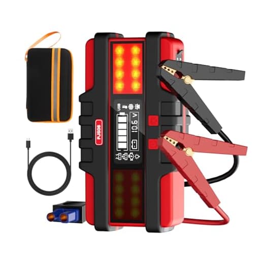 Battery Jumper Starter Portable, 2500A (12V) - Portable Booster Pack with Voltage Detection & Protection for Gas/Diesel