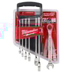 7pc Ratcheting Combination Wrench Set - Metric