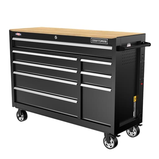 S2000 Series 52-in W 8-Drawer Steel Rolling Workstation