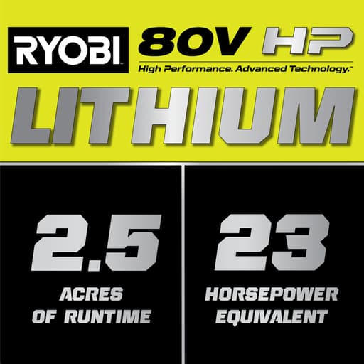 80V HP Brushless 46" Battery Cordless Electric Riding Lawn Tractor