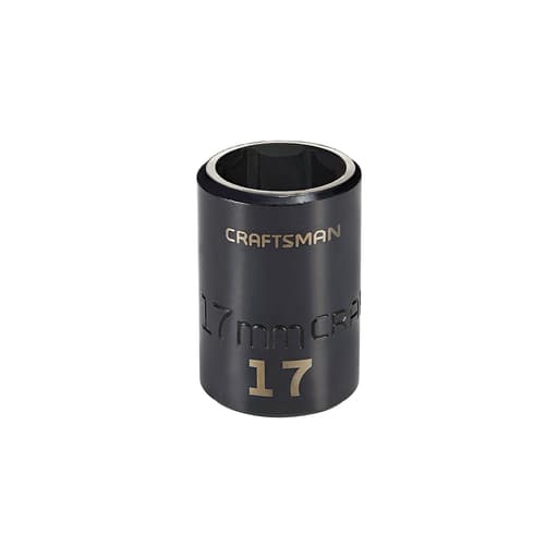 1/2-in Drive 17mm Metric Impact Shallow Socket