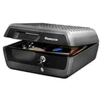 Fireproof and Waterproof Safe Box with Key Lock, Fire and Water Chest Safe for Valuables, 0.36 Cubic Feet, 7.6 x 16.5 x 14.8 Inches, CHW30220