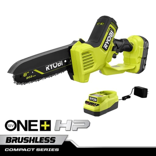 HP Compact Brushless 8" Pruning Chainsaw