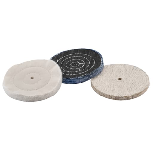 3 PC. 6" Buffing and Polishing Wheel Set